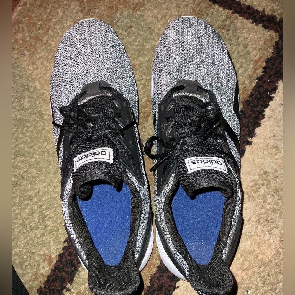 Adidas Duramos, Gray and black sneakers size 13 for men